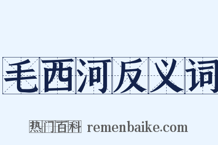 毛西河反义词是什么意思的图片
